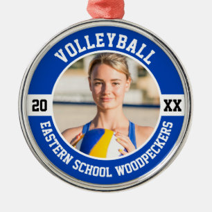 Volleyball Player Team Sports High School Senior Metal Tree Decoration