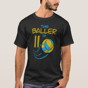 Volleyball Player This Baller Is 11 Volleyball Bir T-Shirt