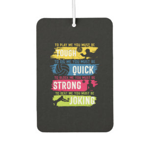 Volleyball Player   Tough Quick Strong Car Air Freshener