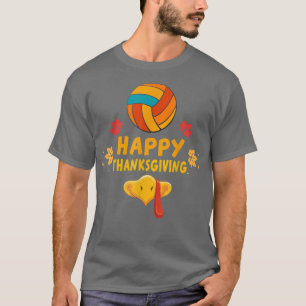 Volleyball Player Turkey Funny Thanksgiving Day T-Shirt