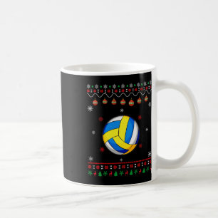 Volleyball Player Ugly Xmas Design Matching Ugly C Coffee Mug