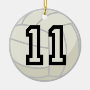 Volleyball Player Uniform Number 11 Ornament