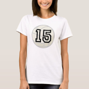 Volleyball Player Uniform Number 15 Gift T-Shirt