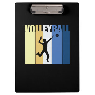 Volleyball Player   Vintage Volleyball Girls Clipboard