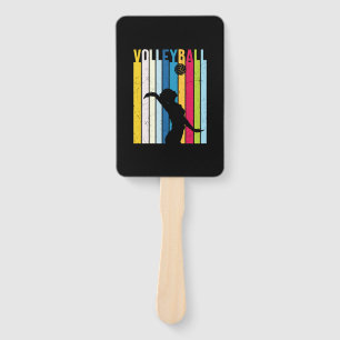 Volleyball Player   Vintage Volleyball Hand Fan