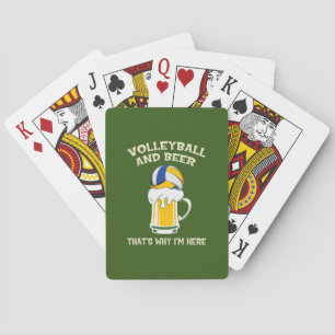Volleyball Player   Volleyball And Beer Playing Cards