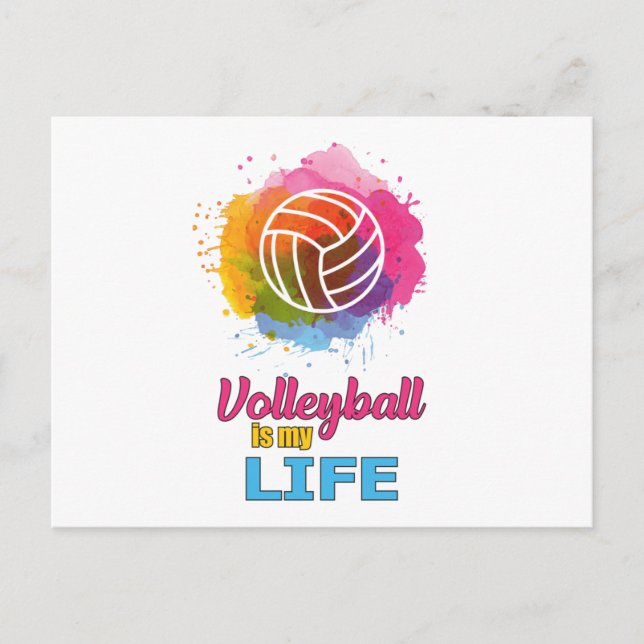 Volleyball Player Volleyball Beach Team Gift Idea Postcard (Front)