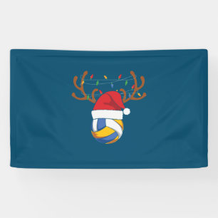 Volleyball Player Volleyball Christmas Banner