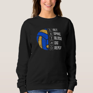 Volleyball Player Volleyball Girls Mom Coach Set Sweatshirt