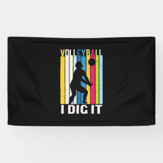 Volleyball Player | Volleyball I Dig It Banner