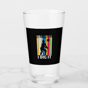 Volleyball Player   Volleyball I Dig It Glass
