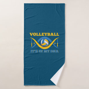 Volleyball Player Volleyball It Is In My Dna Bath Towel