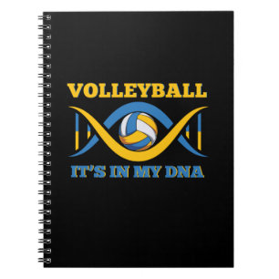 Volleyball Player Volleyball It Is In My Dna Notebook