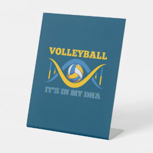 Volleyball Player Volleyball It Is In My Dna Pedestal Sign