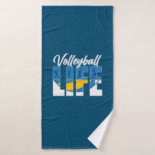 Volleyball Player Volleyball Life Bath Towel