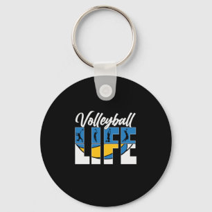 Volleyball Player Volleyball Life Key Ring