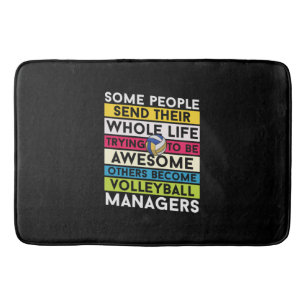 Volleyball Player   Volleyball Managers Bath Mat