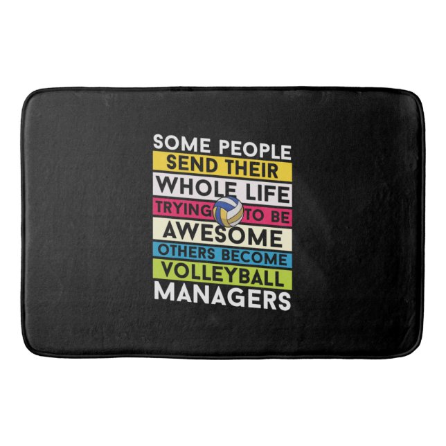 Volleyball Player | Volleyball Managers Bath Mat (Front)