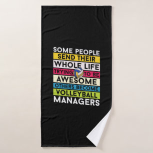 Volleyball Player Volleyball Managers Bath Towel