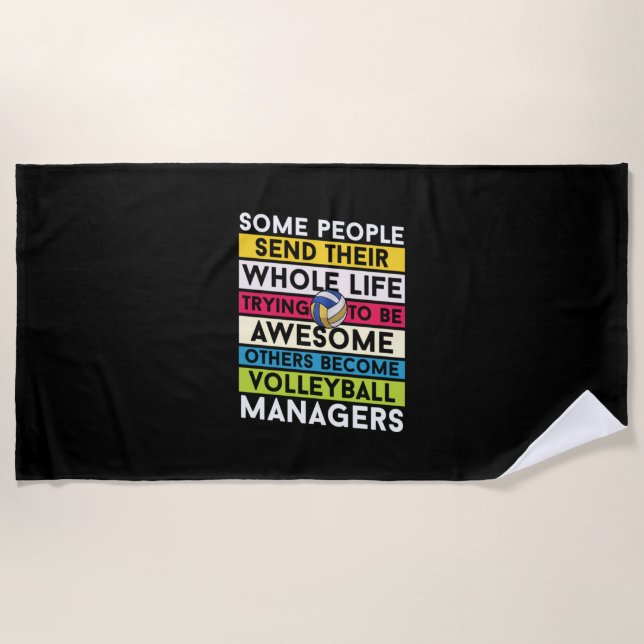 Volleyball Player | Volleyball Managers Beach Towel (Front)