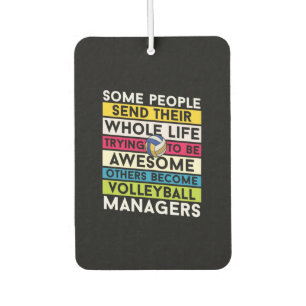 Volleyball Player   Volleyball Managers Car Air Freshener