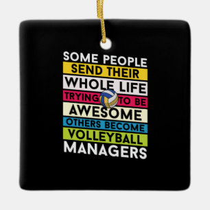 Volleyball Player Volleyball Managers Ceramic Ornament