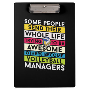 Volleyball Player Volleyball Managers Clipboard