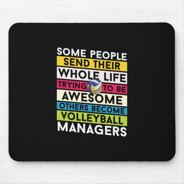 Volleyball Player | Volleyball Managers Mouse Mat (Front)
