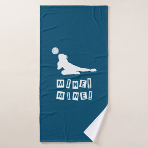 Volleyball Player Volleyball Mine Bath Towel