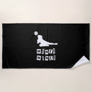 Volleyball Player   Volleyball Mine Beach Towel