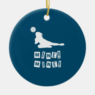 Volleyball Player Volleyball Mine Ceramic Tree Decoration