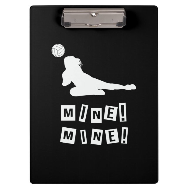 Volleyball Player | Volleyball Mine Clipboard (Front)