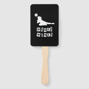 Volleyball Player Volleyball Mine Hand Fan