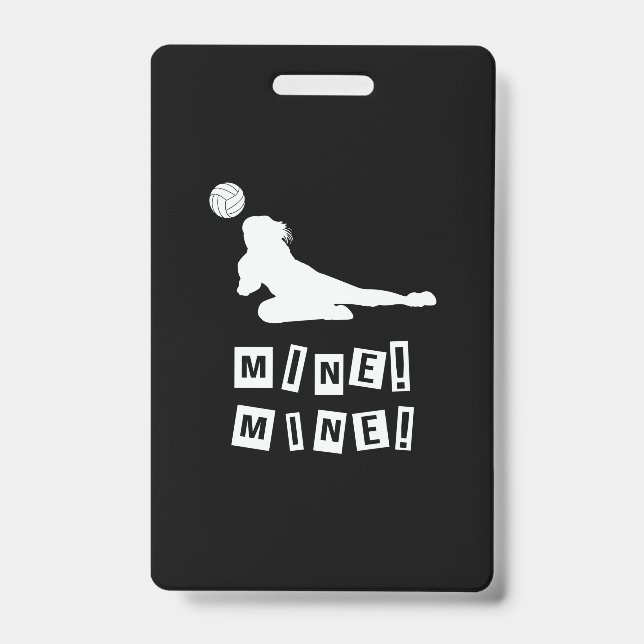Volleyball Player | Volleyball Mine ID Badge (Front)