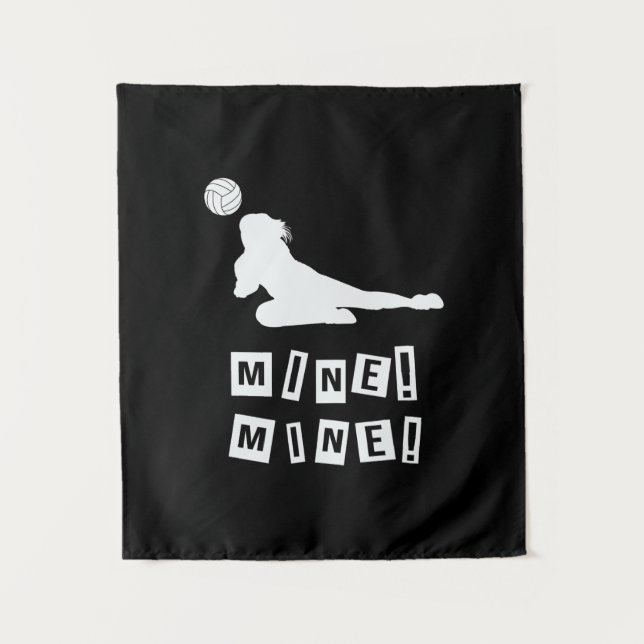 Volleyball Player | Volleyball Mine Tapestry (Front)