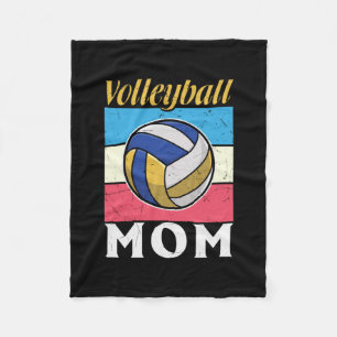 Volleyball Player Volleyball Mom Fleece Blanket