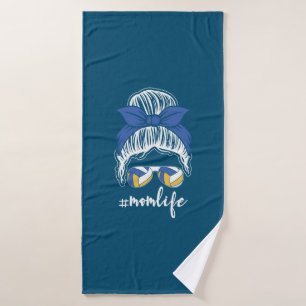 Volleyball Player Volleyball Mom Life Bath Towel