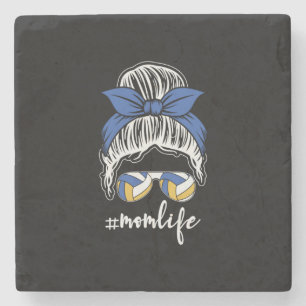 Volleyball Player Volleyball Mom Life Stone Coaster