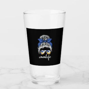 Volleyball Player Volleyball Mum Life Glass