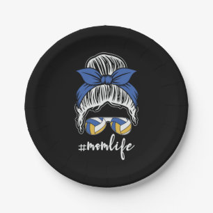 Volleyball Player Volleyball Mum Life Paper Plate