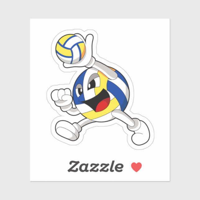 Volleyball player with Volleyball (Sheet)