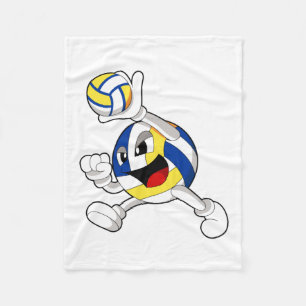 Volleyball player with Volleyball Fleece Blanket