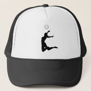 Volleyball Player Woman Trucker Hat