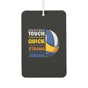 Volleyball Player You Must Be Strong Car Air Freshener
