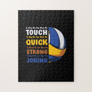 Volleyball Player   You Must Be Strong Jigsaw Puzzle