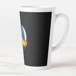Volleyball Player You Must Be Strong Latte Mug