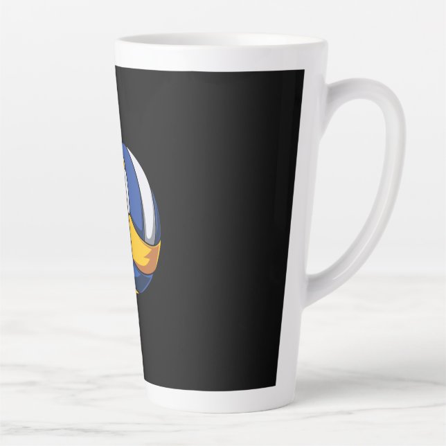 Volleyball Player | You Must Be Strong Latte Mug (Right)