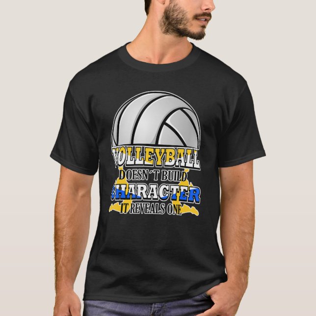Volleyball Players Volleyball Team Graphic Sports  T-Shirt (Front)