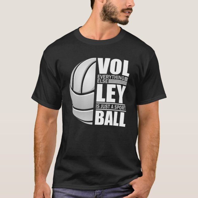 Volleyball Players Volleyball Team Graphic Sports  T-Shirt (Front)