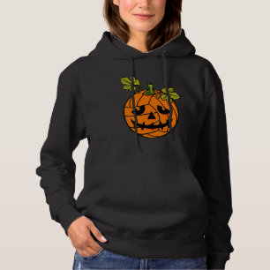 Volleyball Pumpkin Halloween Jack O Lantern All Ha Hoodie
